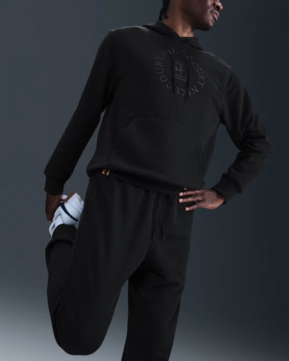 Nike Men's NikeCourt Dri-FIT Heritage Fleece Pull-Over Hoodie - Black - HM6759-010