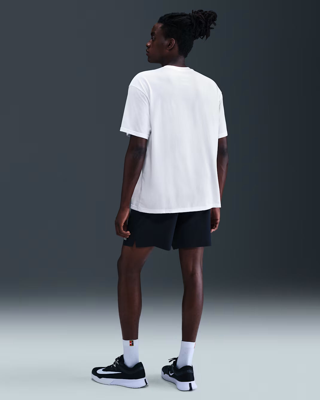 Nike Men's NikeCourt Dri-FIT Tee M90 Shadow Masters - White - IO6234-100