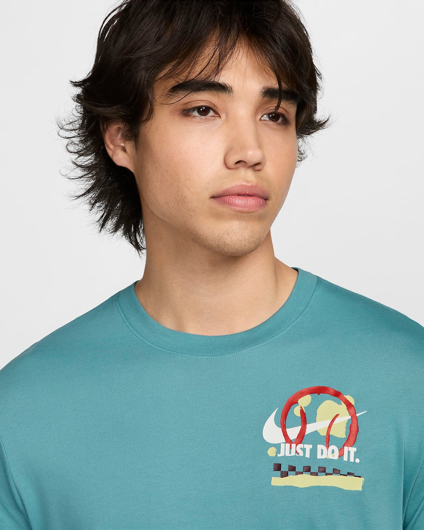 NikeCourt Men's Dri-FIT Tennis T-Shirt - Light Blue - FZ8111-464