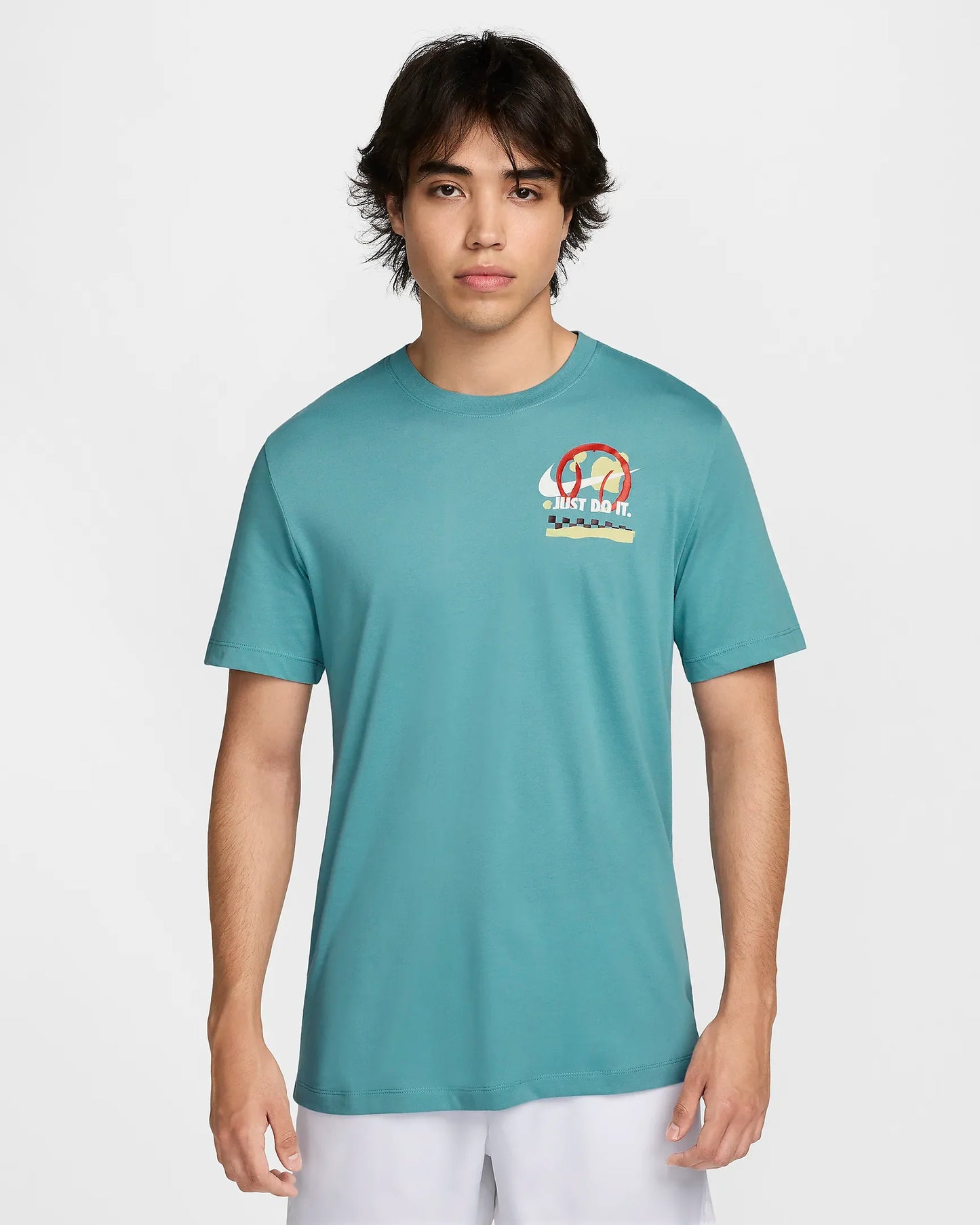 NikeCourt Men's Dri-FIT Tennis T-Shirt - Light Blue - FZ8111-464
