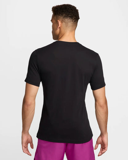 NikeCourt Men's Dri-FIT Tennis T-Shirt - Black - FZ8109-010