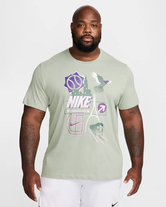 NikeCourt Men's Dri-FIT Tennis T-Shirt - Jade Horizon - FZ8109-370
