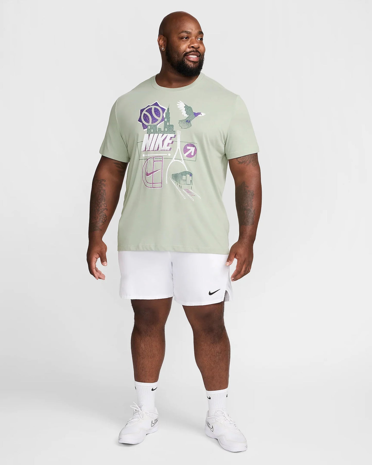 NikeCourt Men's Dri-FIT Tennis T-Shirt - Jade Horizon - FZ8109-370