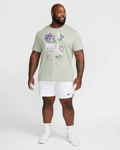 NikeCourt Men's Dri-FIT Tennis T-Shirt - Jade Horizon - FZ8109-370