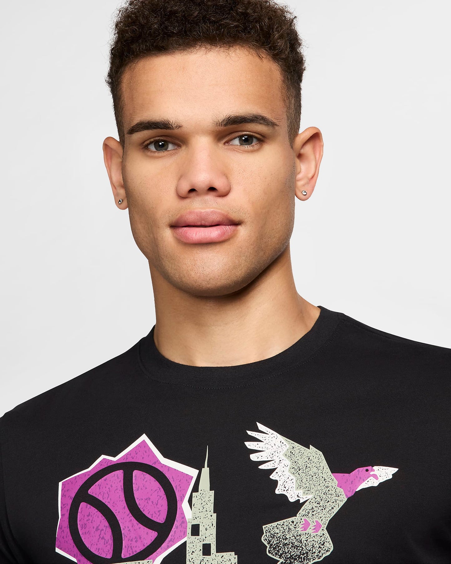 NikeCourt Men's Dri-FIT Tennis T-Shirt - Black - FZ8109-010