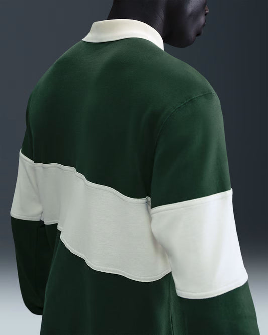 Nike Men's NikeCourt Heritage Long Sleeve Polo - Fir - HQ1748-323