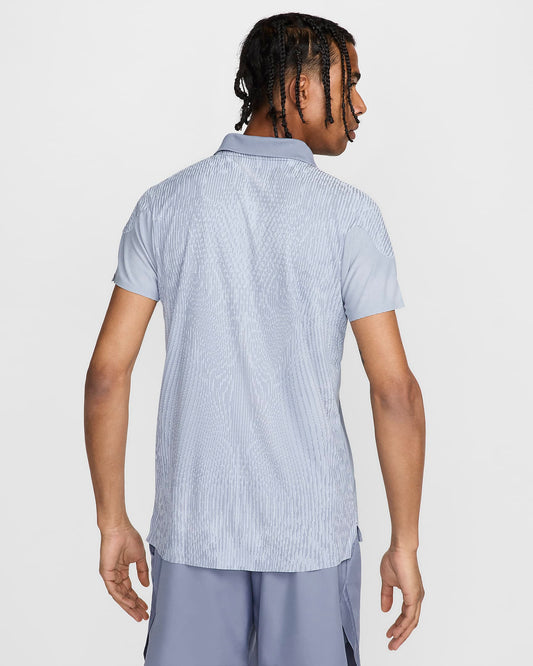 Nike Slam Men's Dri-FIT ADV Tennis Polo - Lt Armory Blue Ashen Slate White - FD5244-440