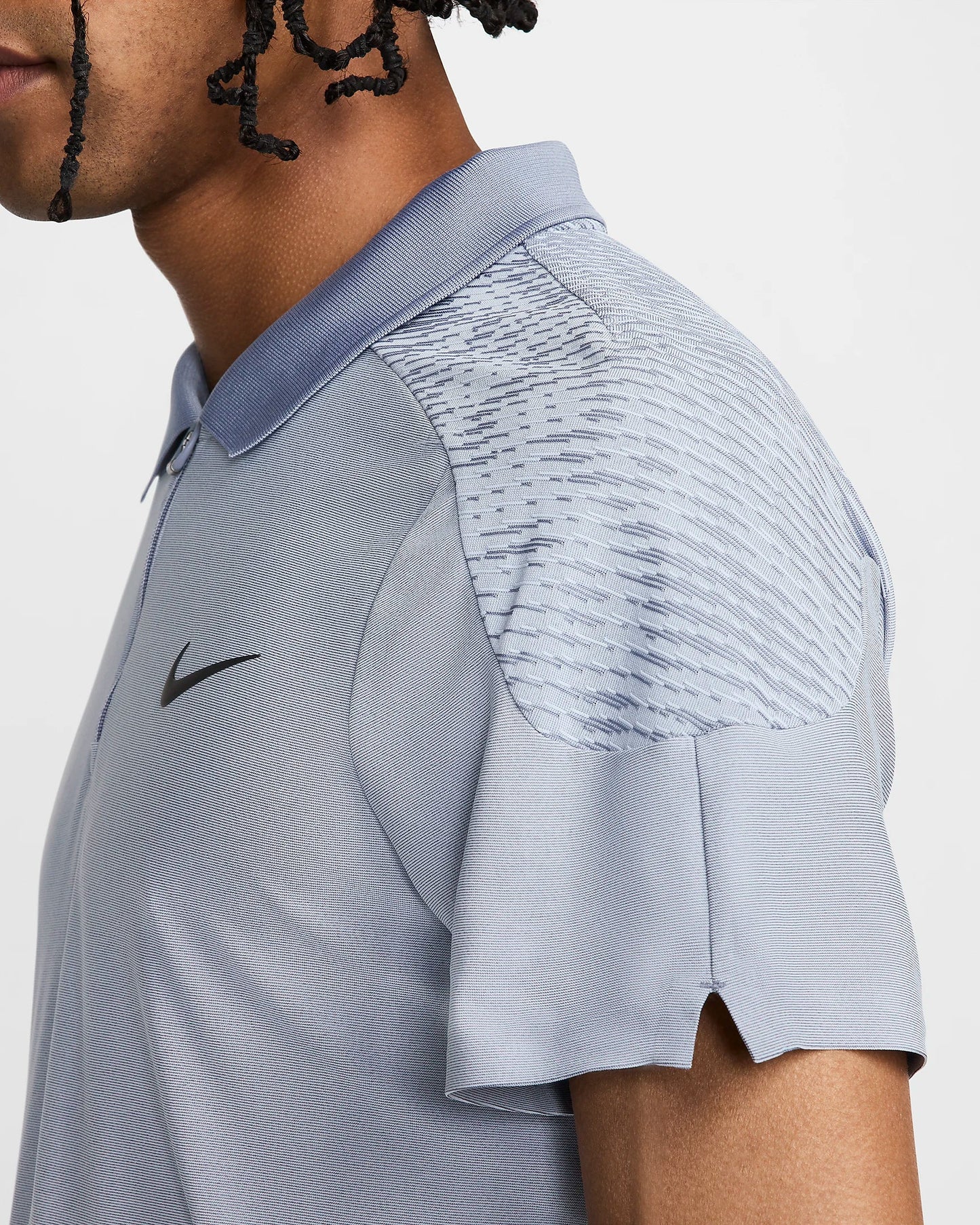 Nike Slam Men's Dri-FIT ADV Tennis Polo - Lt Armory Blue Ashen Slate White - FD5244-440