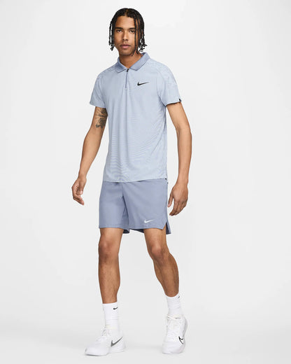 Nike Slam Men's Dri-FIT ADV Tennis Polo - Lt Armory Blue Ashen Slate White - FD5244-440
