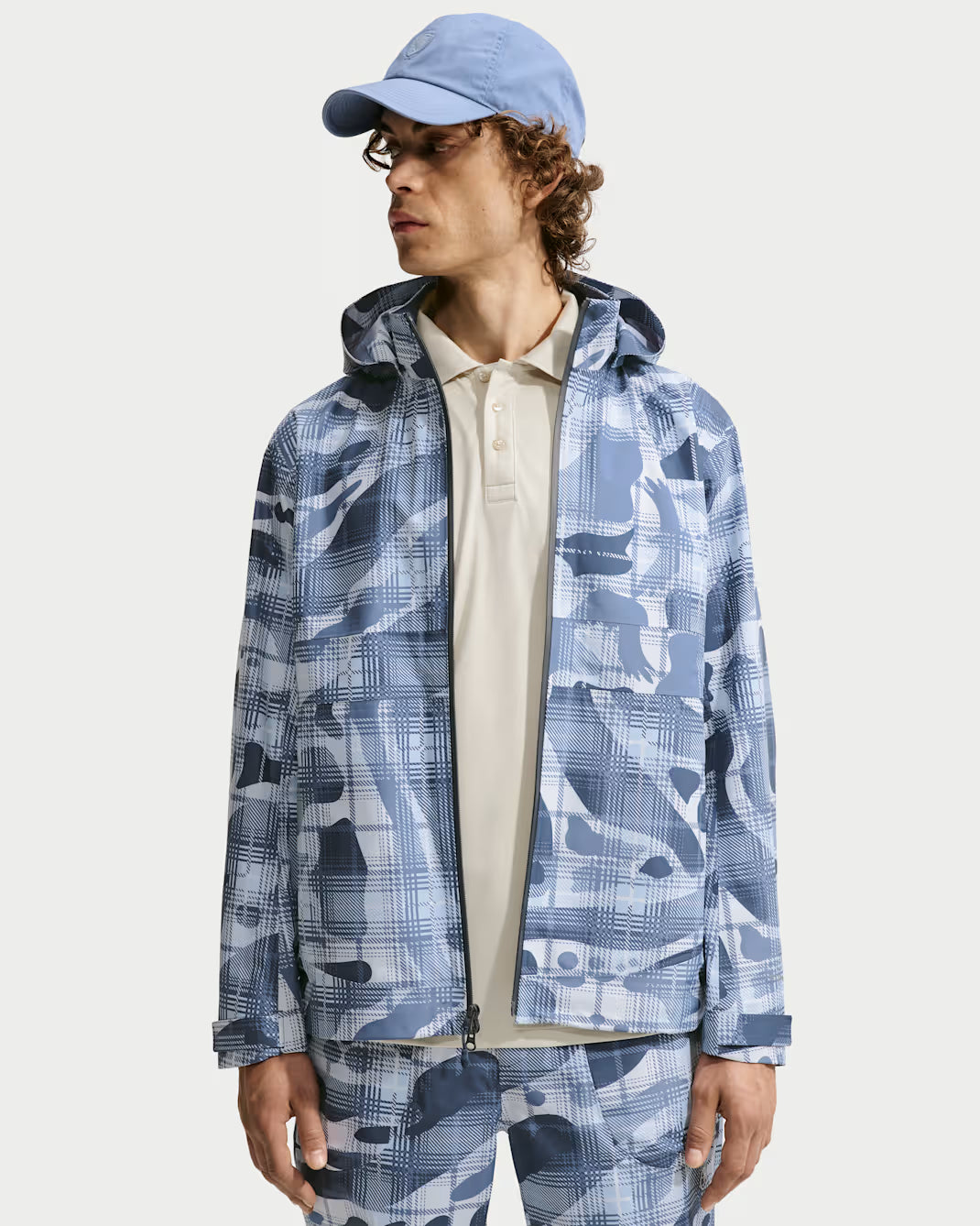 Nike Par Men's Storm-FIT ADV Camo Loose Golf Jacket - College Navy/White - IO0695-419