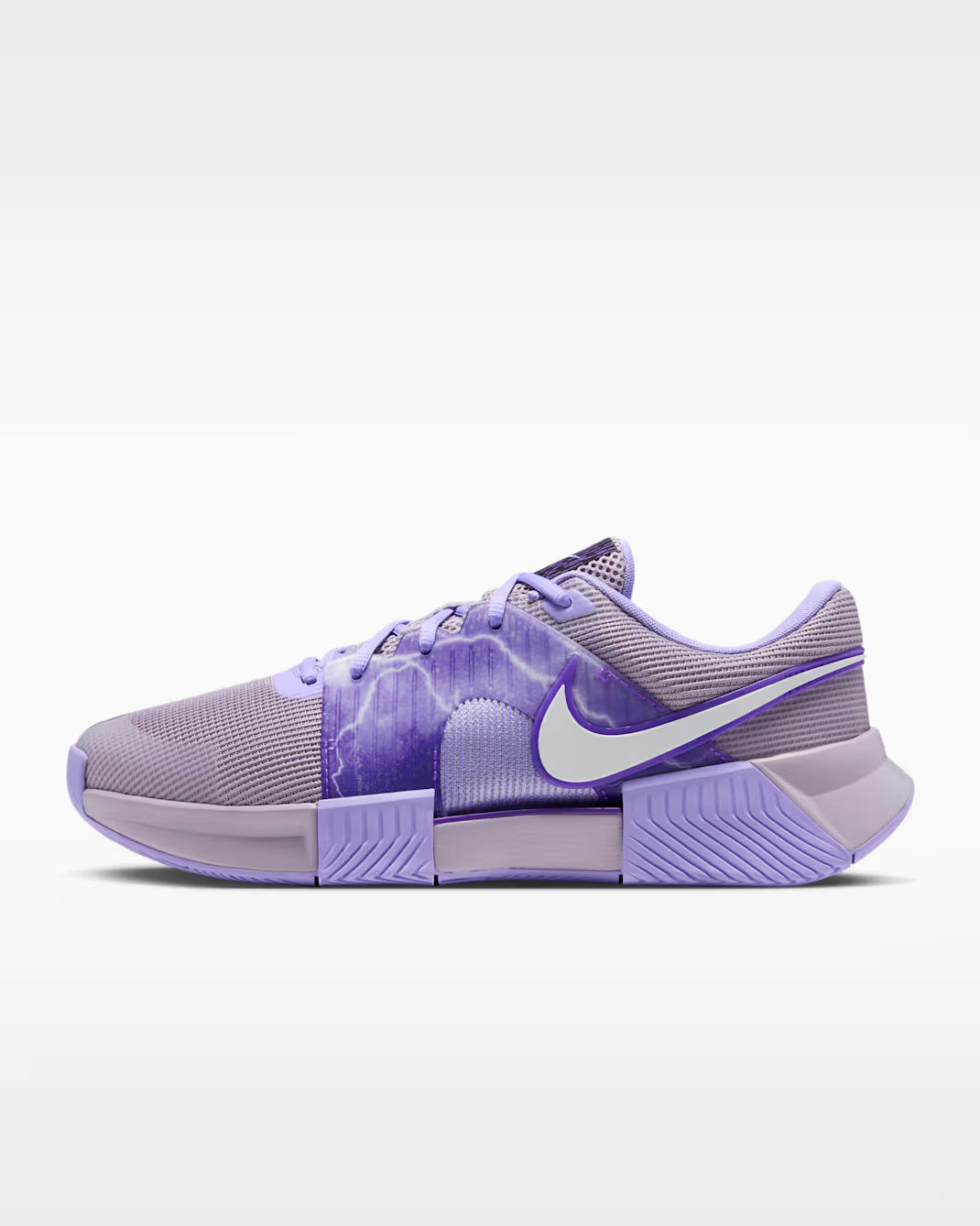 Nike Men's Hard Court GP Challenge 1.5 Premium - Silver Lilac/Purple Pulse-Hyper Grape - JA3504-001