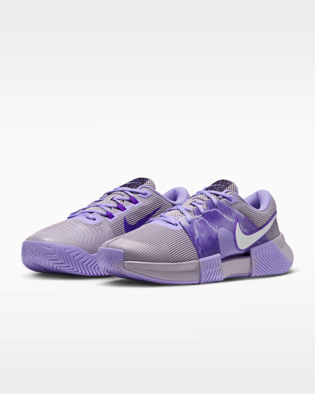Nike Men's Hard Court GP Challenge 1.5 Premium - Silver Lilac/Purple Pulse-Hyper Grape - JA3504-001