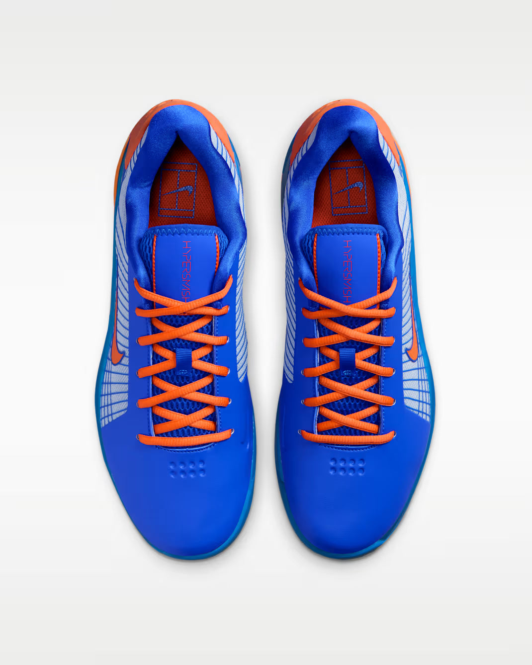 Nike Men's Hard Court Nike Vapor 12v- Blue/ Orange / Platinum - HQ2602-400