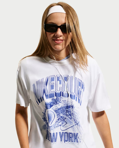 Nike Women's NikeCourt Slam Tee US Open - White - IO0930-100