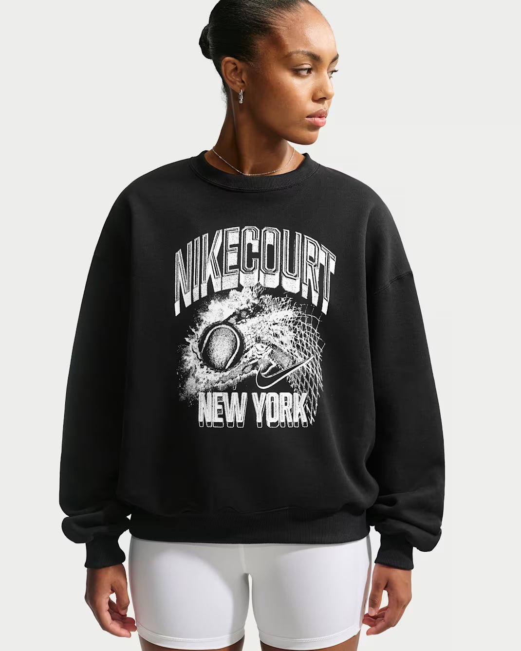 Nike Studio Fleece Medium Weight Women's Oversized US Open - Black - IM9412-010