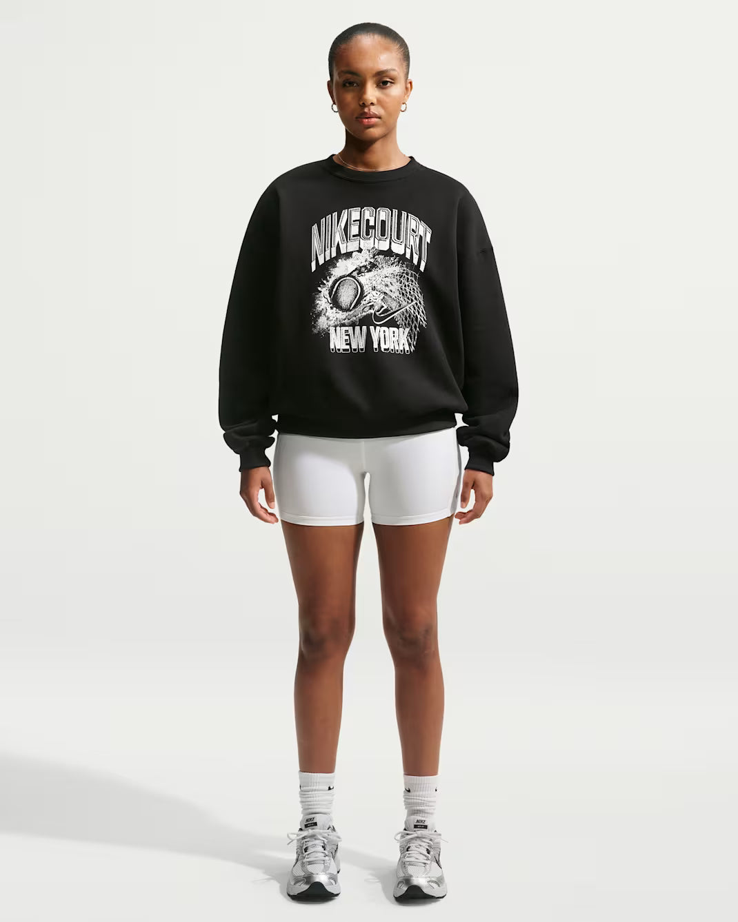 Nike Studio Fleece Medium Weight Women's Oversized US Open - Black - IM9412-010