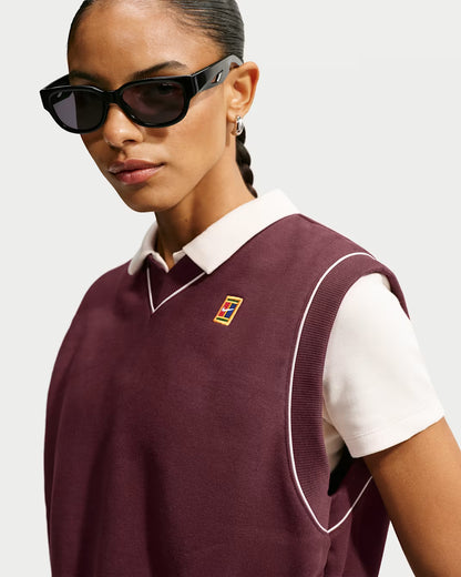 NikeCourt Court Collection Women's Fleece Tennis Vest - Mystic Dates - IM9416-658