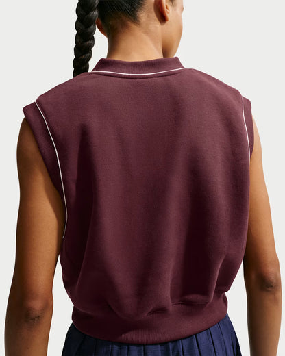 NikeCourt Court Collection Women's Fleece Tennis Vest - Mystic Dates - IM9416-658