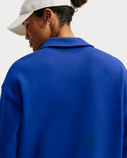 NikeCourt Court Collection Women's Long-Sleeve Fleece Tennis Top - Royal Blue - IU3253-417