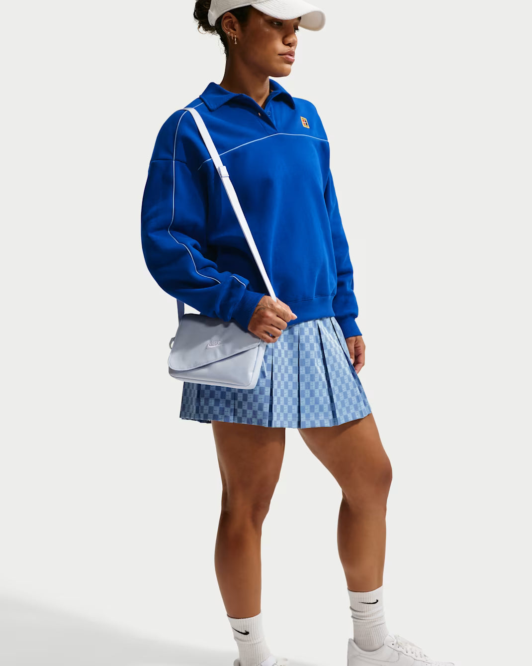 NikeCourt Court Collection Women's Long-Sleeve Fleece Tennis Top - Royal Blue - IU3253-417