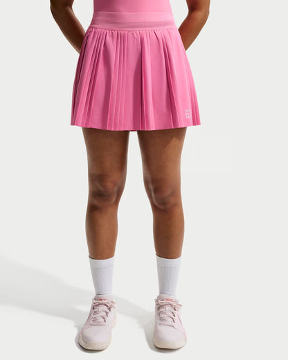 Nike Women's NikeCourt Dri-FIT Advantage Ace Skirt High-Waisted Pleated 15" - Peony - FZ6512-641