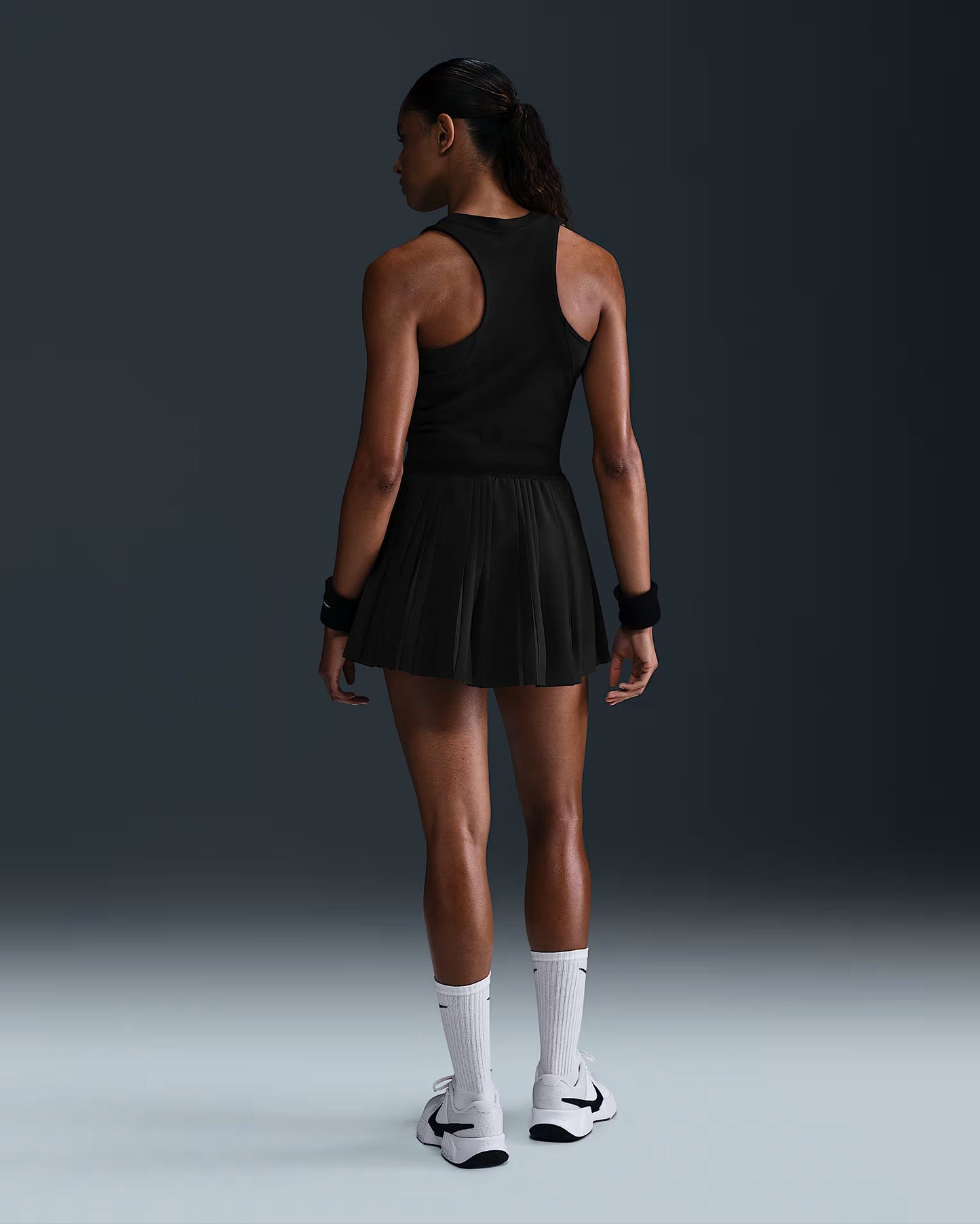 NikeCourt Advantage Women's Dri-FIT Pleated Tennis Skirt - Black - FZ6512-010