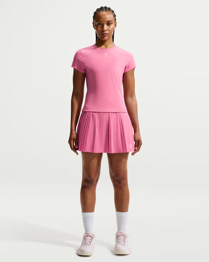 Nike Women's NikeCourt Dri-FIT Advantage Ace Skirt High-Waisted Pleated 15" - Peony - FZ6512-641