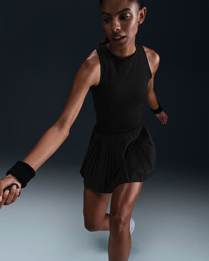 NikeCourt Advantage Women's Dri-FIT Pleated Tennis Skirt - Black - FZ6512-010
