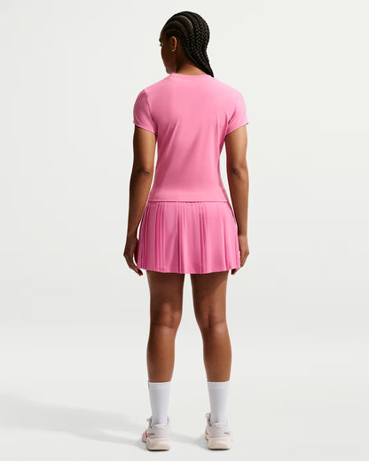 Nike Women's NikeCourt Dri-FIT Advantage Ace Skirt High-Waisted Pleated 15" - Peony - FZ6512-641