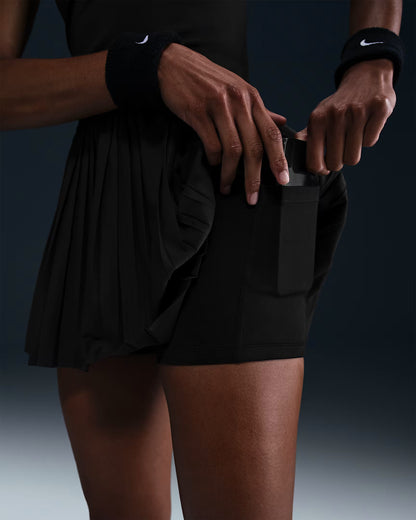 NikeCourt Advantage Women's Dri-FIT Pleated Tennis Skirt - Black - FZ6512-010