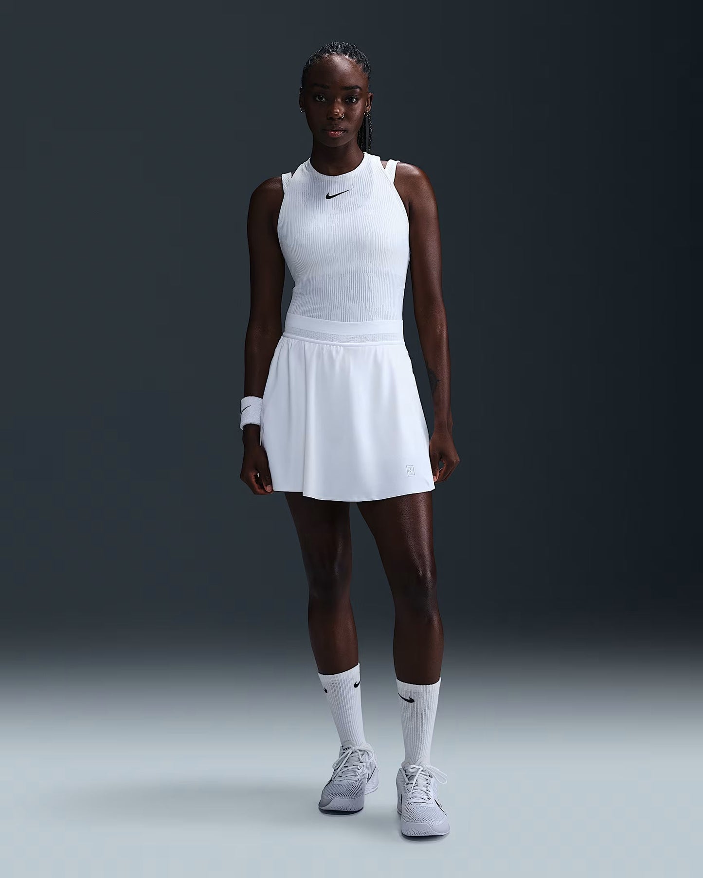NikeCourt Advantage Women's Dri-FIT Tennis Skirt - White - FZ6726-100