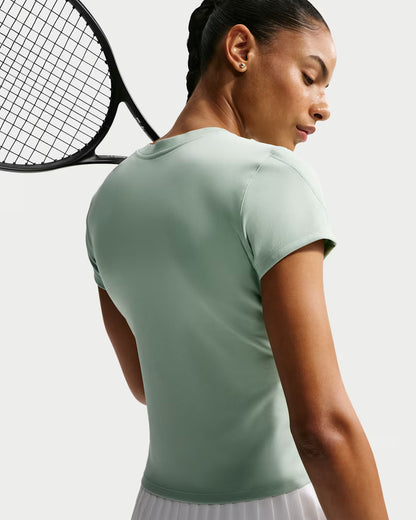 Nike Women's NikeCourt Dri-FIT Advantage Short Sleeve Top - Steam - HQ2994-006