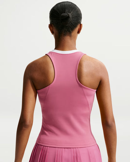 Nike Women's NikeCourt Dri-FIT Advantage Tank - Peony/White - FZ6657-641