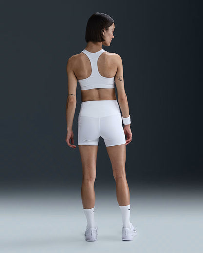 NikeCourt Women's Tennis Shorts - White Black - FZ6677-101