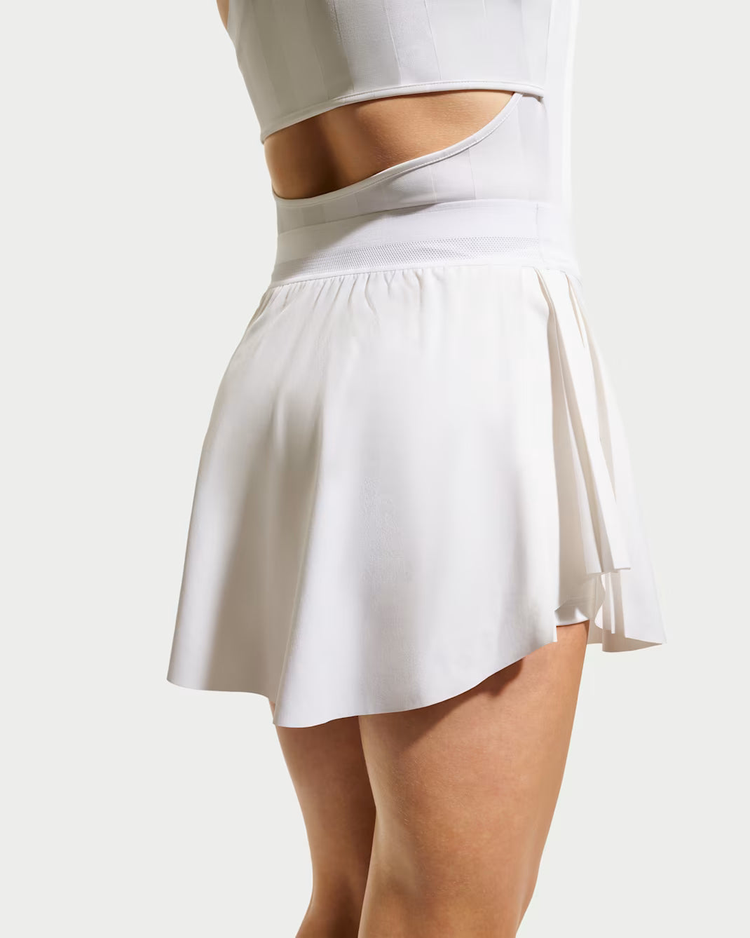 Nike Women's NikeCourt Dri-FIT Slam Skirt High-Waisted - White - IO0471-100