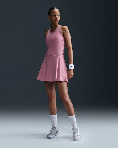 NikeCourt Victory Women's Dri-FIT Flouncy Tennis Skirt - 2025 - Elemental Pink White - FD6528-699