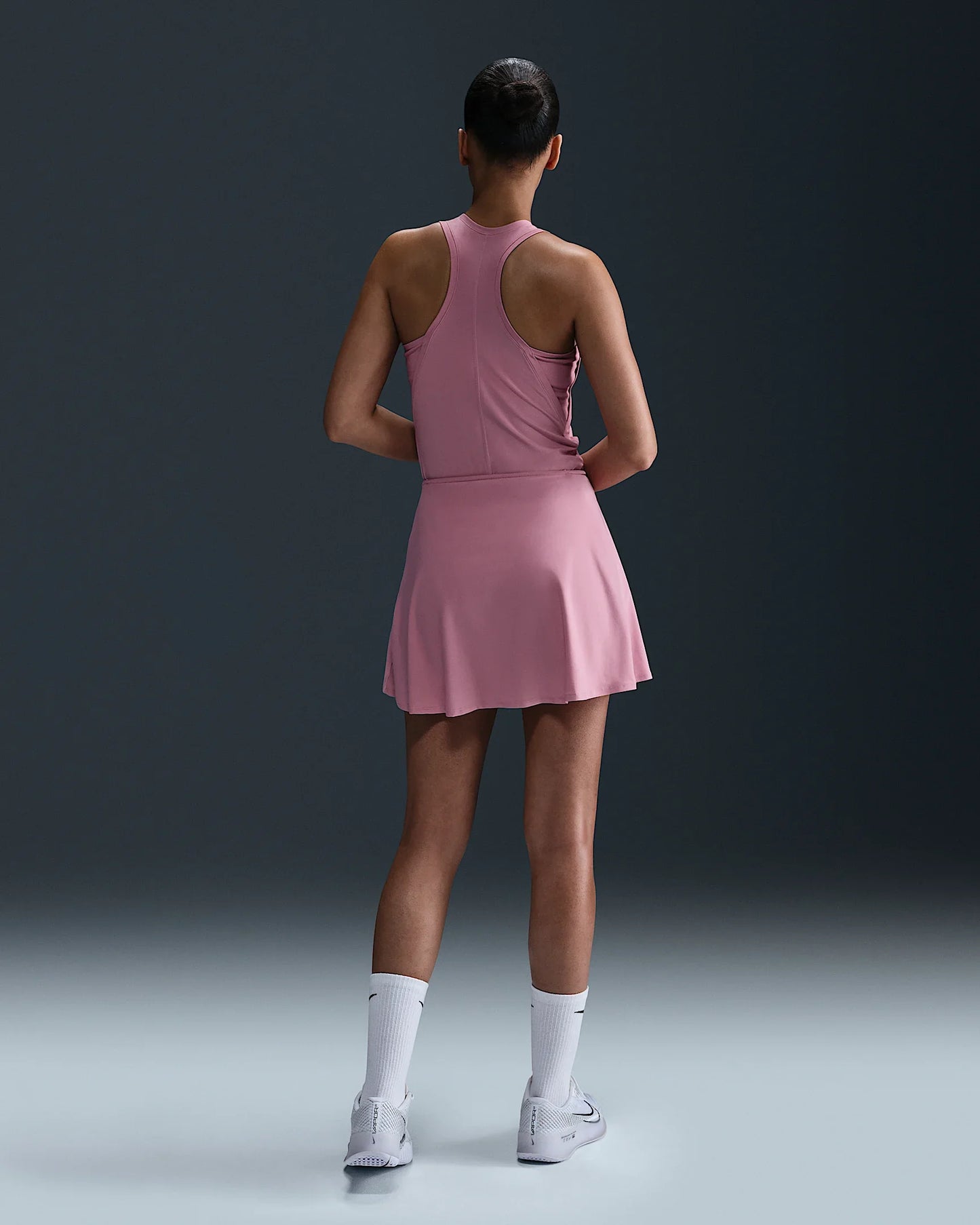 NikeCourt Victory Women's Dri-FIT Flouncy Tennis Skirt - 2025 - Elemental Pink White - FD6528-699