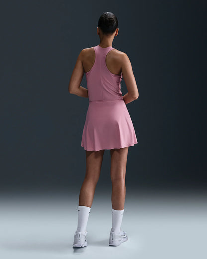 NikeCourt Victory Women's Dri-FIT Flouncy Tennis Skirt - 2025 - Elemental Pink White - FD6528-699