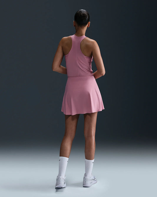 NikeCourt Victory Women's Dri-FIT Flouncy Tennis Skirt - 2025 - Elemental Pink White - FD6528-699