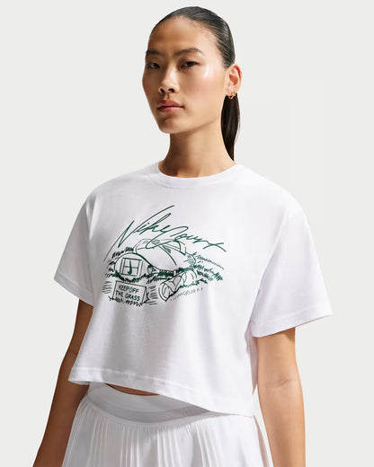 Nike Women's Tee Slam Crop - White - IM0310-100