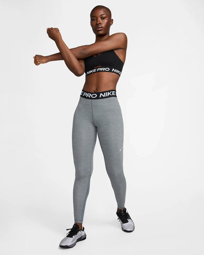 Nike Pro Leggings - Smoke Grey Htr Black White - CZ9779-084