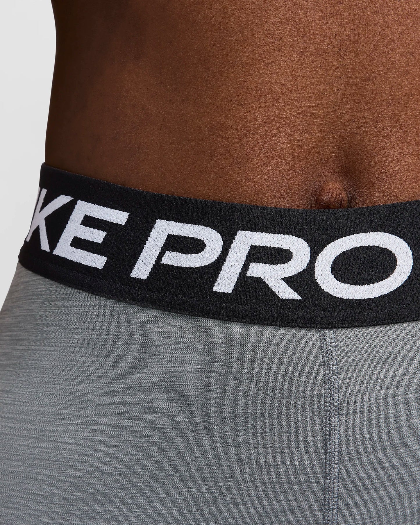 Nike Pro Leggings - Smoke Grey Htr Black White - CZ9779-084