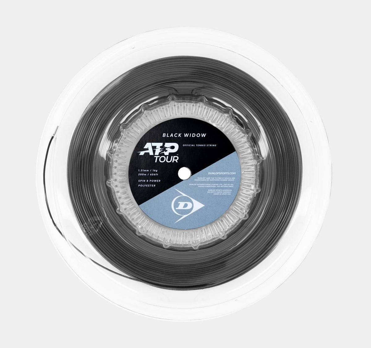 Dunlop Black Widow tennis string 200 m reel
