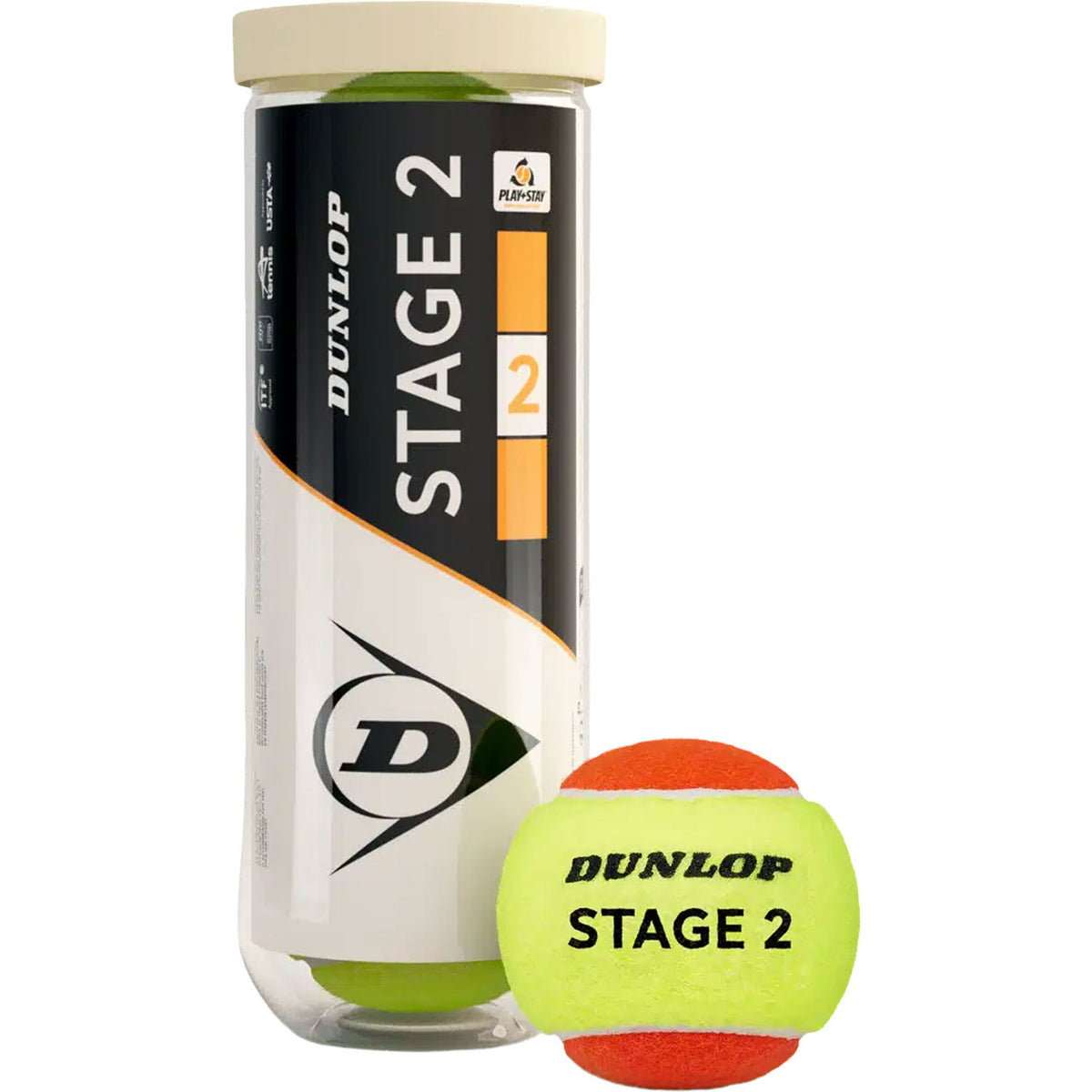 Dunlop Stage 2 Orange tennis balls - product view 2