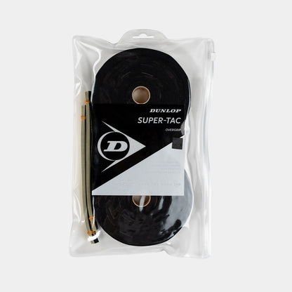 Dunlop Super Tac black 30-pack overgrip reel front