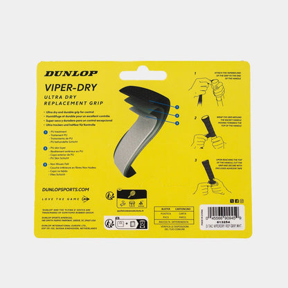 Dunlop Viper-Dry white replacement grip back