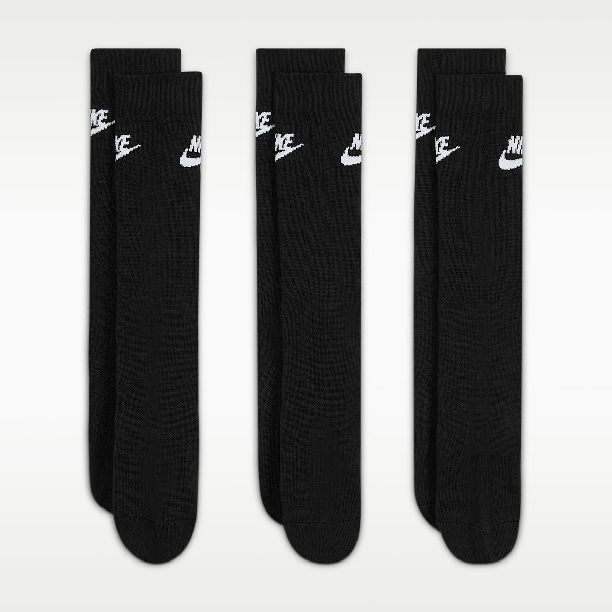 Nike Sportswear Everyday Essential Crew Socks Black alternate view 1 - DX5025-010