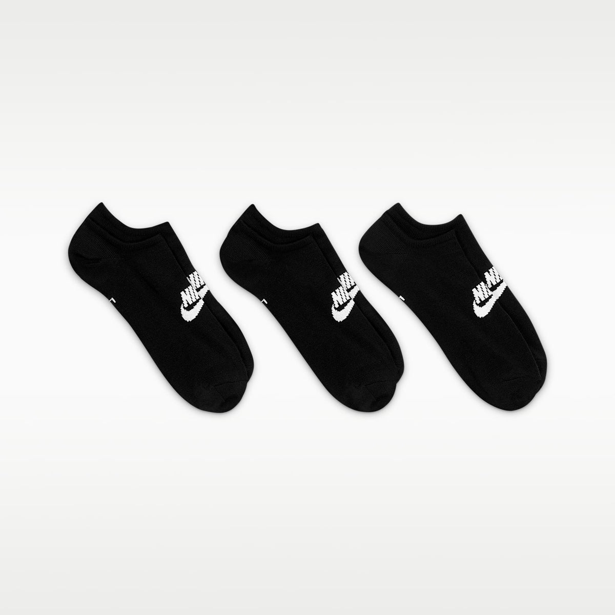 Nike Sportswear Everyday Essential No-Show Socks Black alternate view 2 - DX5075-010