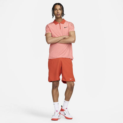 Nike Slam Men's Dri-FIT ADV Tennis Polo - Pink Quartz Rust Factor White - FD5244-606