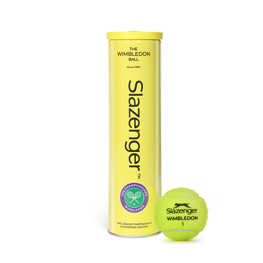 Slazenger Wimbledon tennis ball 4-ball tube